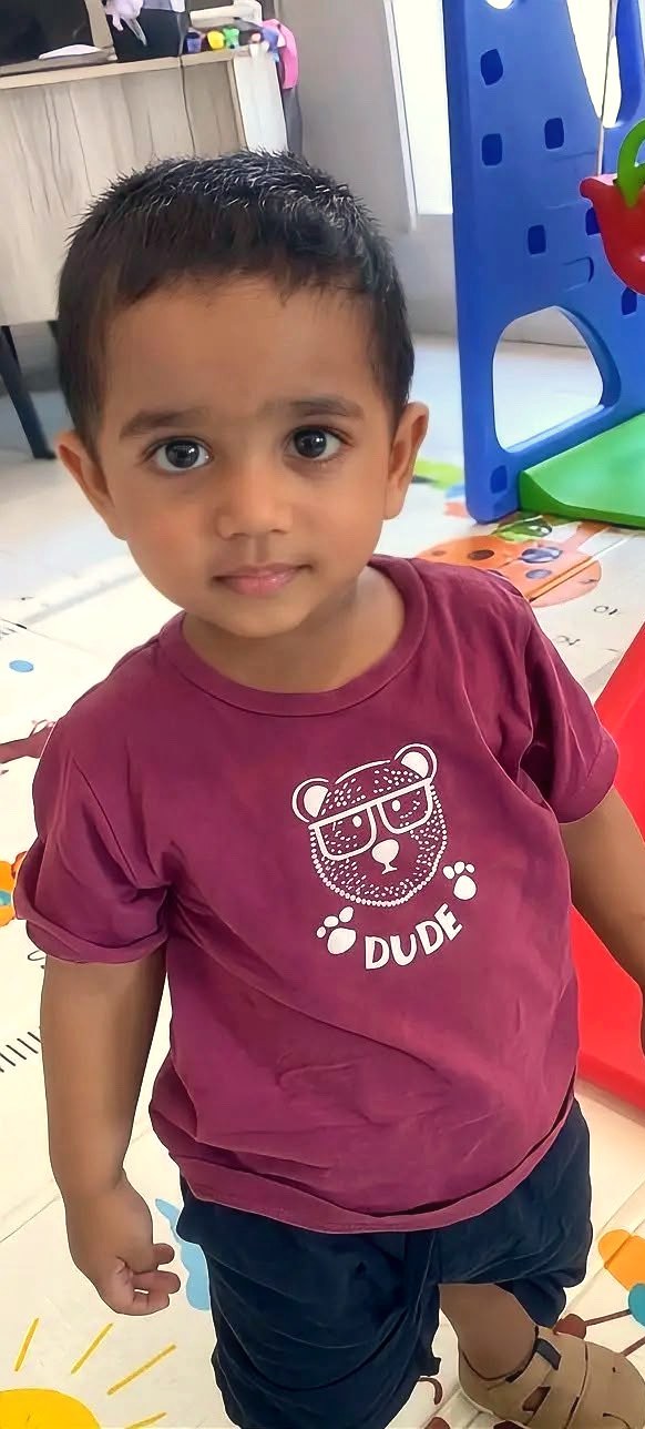 A toddler at play at Little Blessings